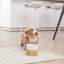 Teamson Pets Raised Ceramic Pet Bowl with Bamboo Stand