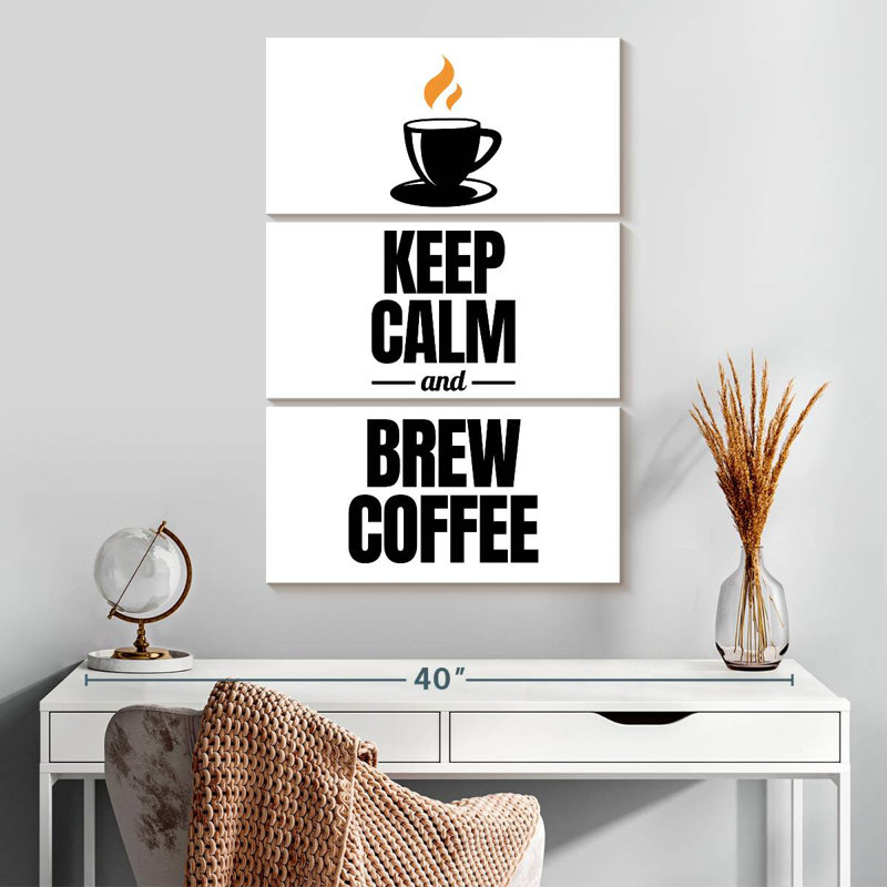 Tergel Coffee Quote, 32" H x 20" W