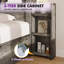 Structure de lit double Sherell avec 4 tiroirs de rangement, gris-108202640-100845096