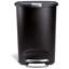 Simplehuman 50 Liter / 13 Gallon Semi-Round Kitchen Step Trash Can with Secure Slide Lock, Plastic-880660354
