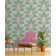 Bali Tropical Floral Grey Stone Wallpaper