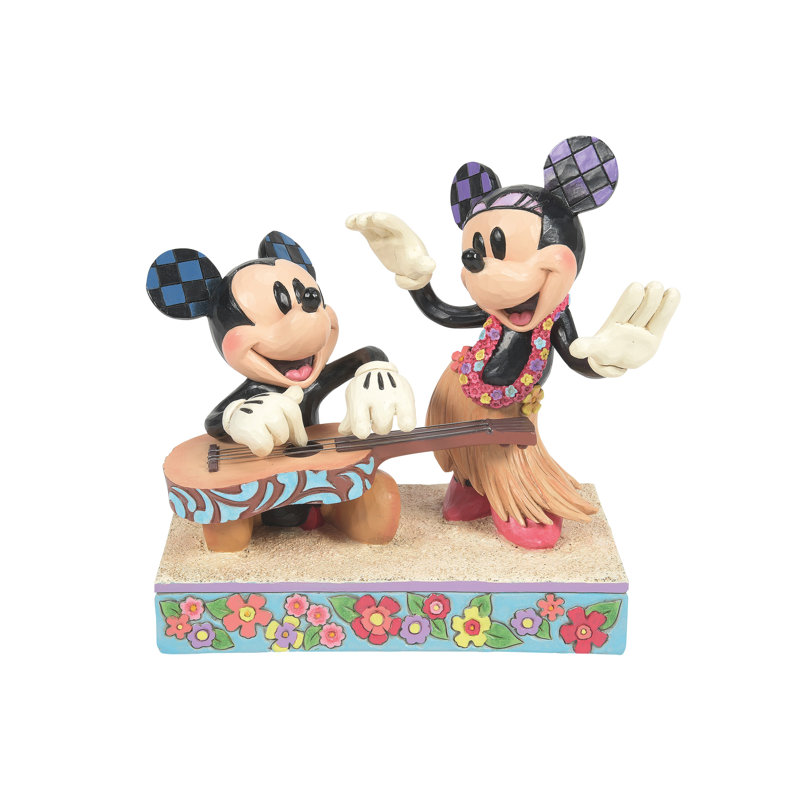 Figurine Disney Traditions Mickey et Minnie Hawaii