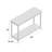 Caira 48'' Glass Top Console Table