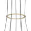 Lustre sphérique 7 lumières en verre imbriqué - 49W LED CRI 90+, 2100LM, réglable bricolage, cadre doré - Luminaire de salle à manger de luxe