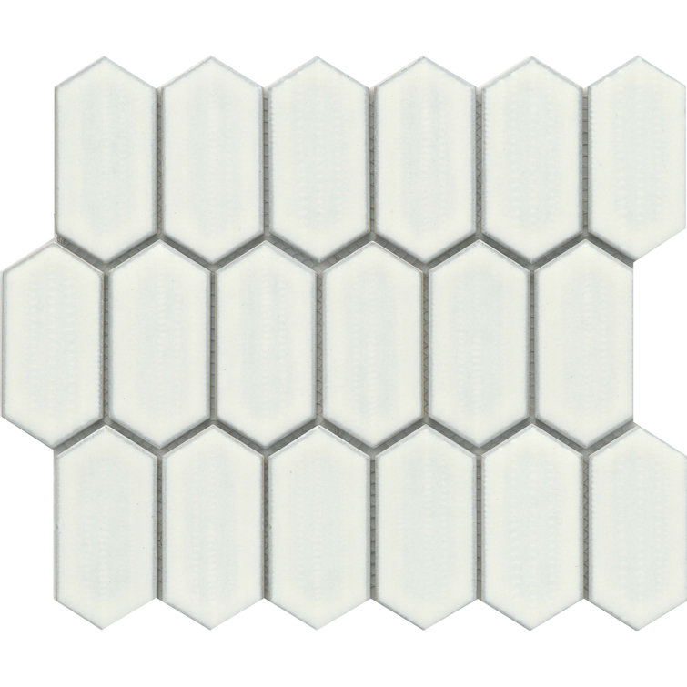 Omni™ 10" x 12" Porcelain Honeycomb Mosaic Tile