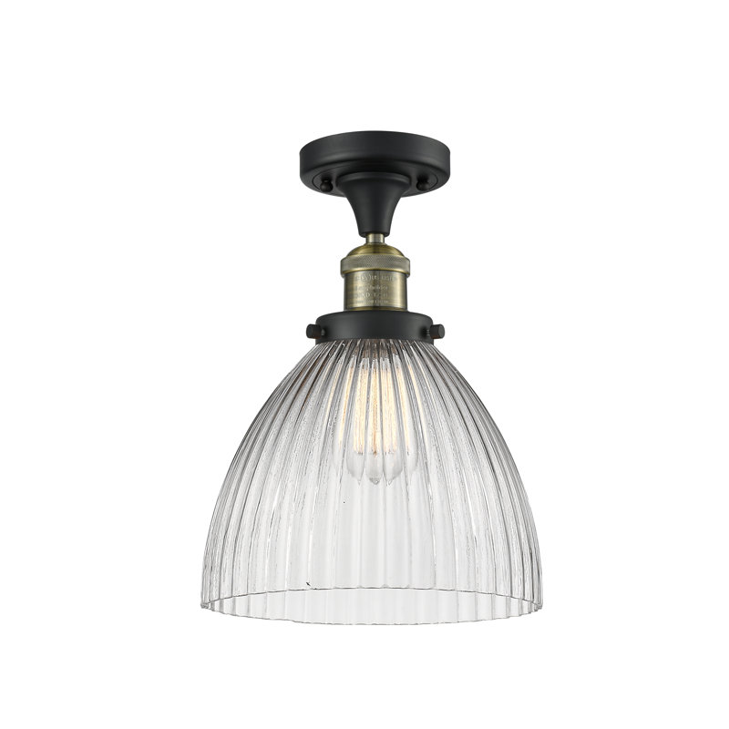 Kody Flush Mount, No Bulb Included, Black Antique Brass