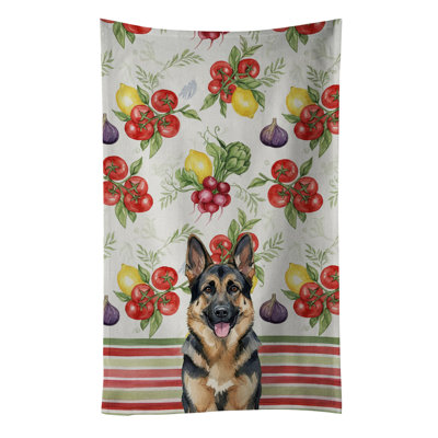 German Shepherd Vegetables Kitchen Towel