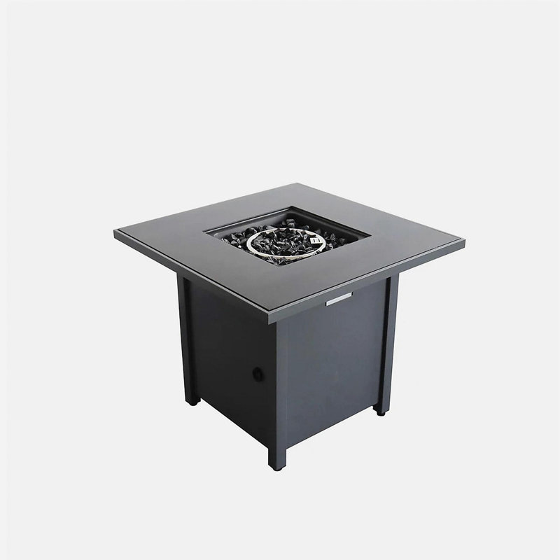 Covered Steel Outdoor Fire Pit Table
