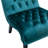 Javita 22.83'' Wide Modern Armless Accent Living Room Chair / Leisure Chair,Upholstered Fabric Button Comfortable Chair with Wooden Legs-125444562-128212844