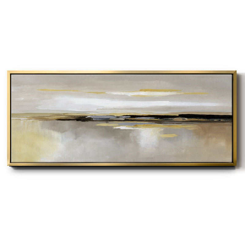 Silver Lining- Framed Canvas, 12" H x 30" W