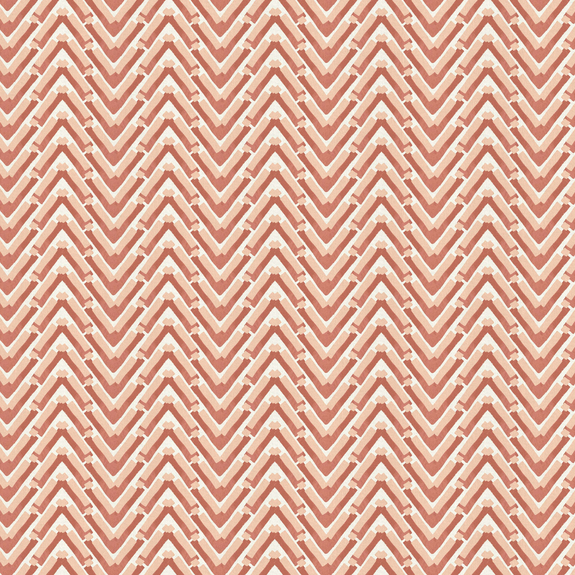 Chevron Cotton Throw Pillow, Orage/Beige/White, 18" x 18", Polyester/Polyfill