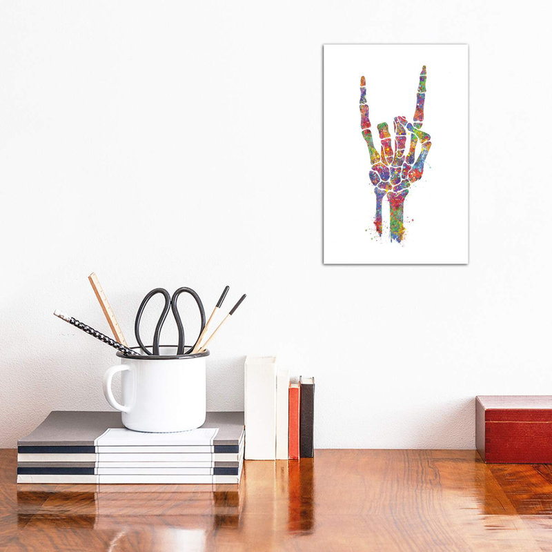 «Skeleton Hand» - reproduction, Toile tendue, H 60 po x l 40po x P 1,5 po