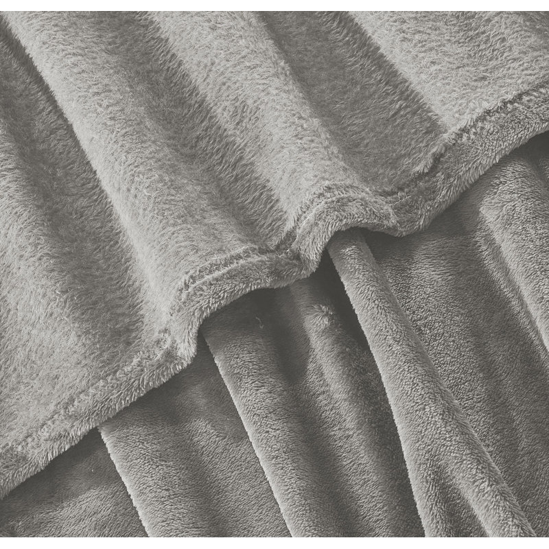 Couverture en soie Everman, Double / Grand, Gris foncé