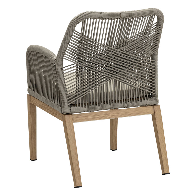 PAT Wicker Outdoor Dining Armchair with Cushion
