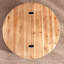 Table basse ronde en bois avec rangement caché