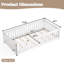 Lit simple avec garde-corps et porte pour enfants, blanc-128758710-128758711