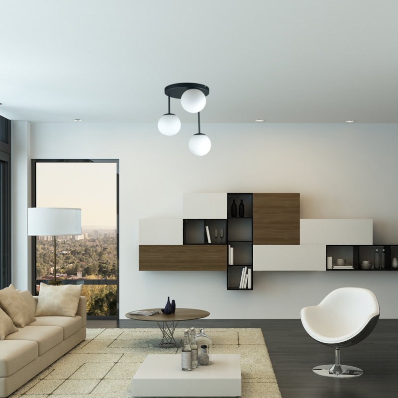 Bogomir Glass Semi Flush Mount