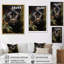 «Green Panther», impression impressionniste sur toile-91382294-91382295