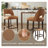  Bisto Faux Leather Upholstered Counter Height Bar Stool With Solid Wood Legs Set of 6-850962803-850962807