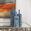 Ceramic Decorative Blue Vase with Varying Patterns Set