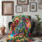 Vibrant Vintage Vibe Throw Blanket-98855368