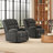 Heald 40.94"W Upholstered Swivel Rocker Recliner-1192282541