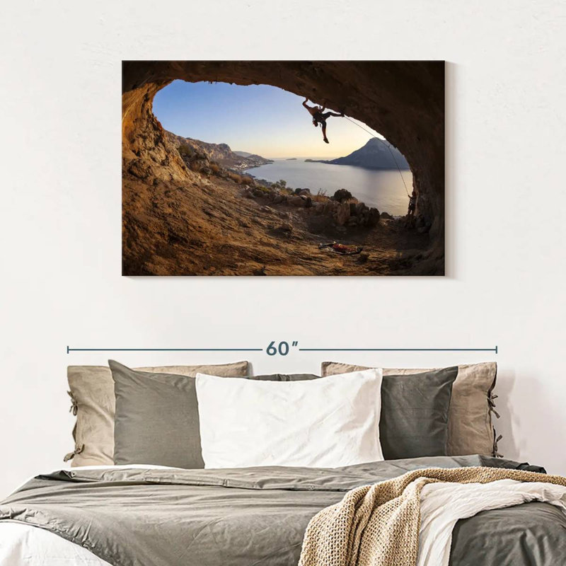 Senne Cave Climbing, 30" H x 45" W