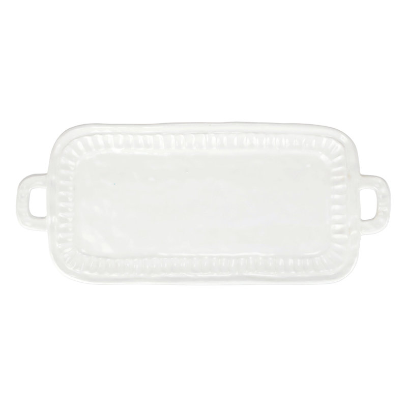 Plateau rectangulaire à poignée Pietra Serena