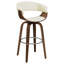 Ecru Swivel Bar Stool