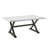 Silvester Rectangular Marble Top Dining Table