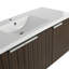 Armoire de salle de bain 48 po avec lavabo en résine, portes à fermeture douce, conception à fixation flottante