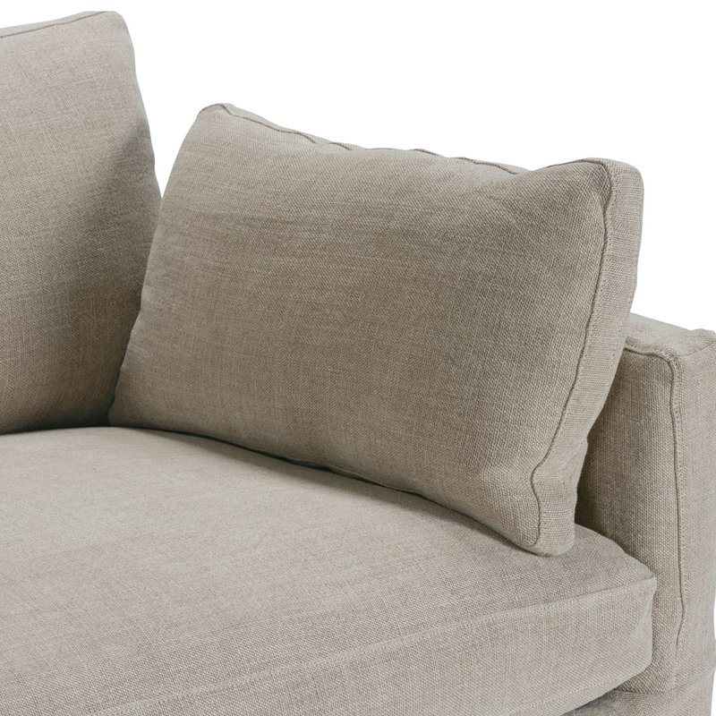 Sylvie Extra Long Sofa , 35" H x 100" W x 39" D, Malt Linen (13961-86)