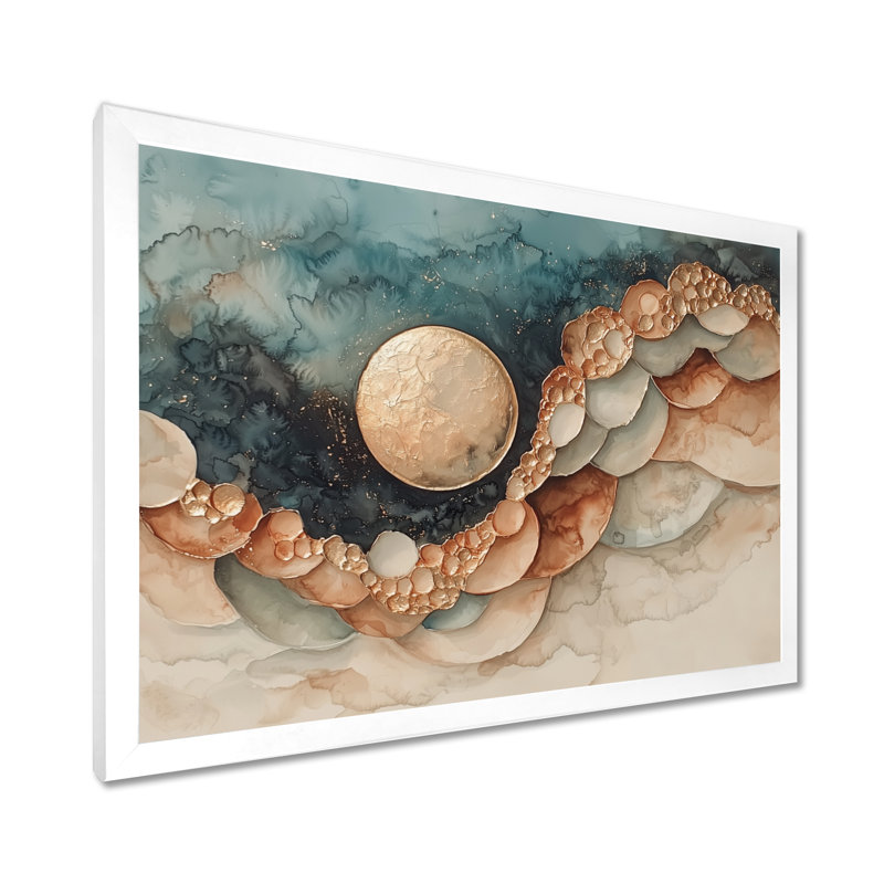 Maday - Fantasy Wall Art, Cadre simple, H 16 po x l 32 po, Blanc