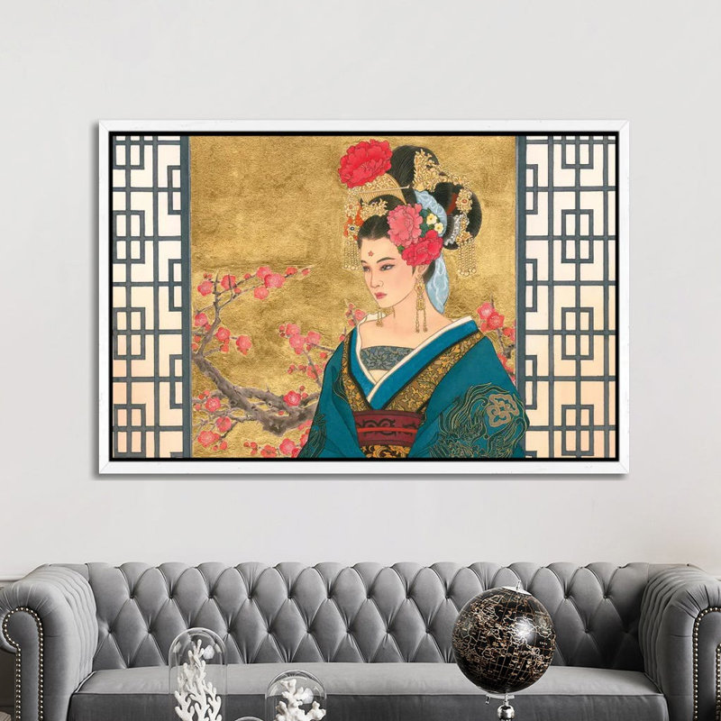 The Favourite - Painting on Canvas, White Framed, 152.5 cm H x 101.5 cm W