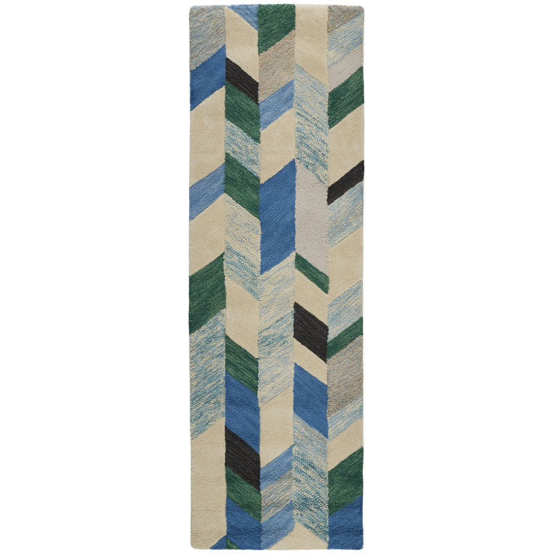 Tollette Chevron Indoor Rug, Runner 2'6" x 8'
