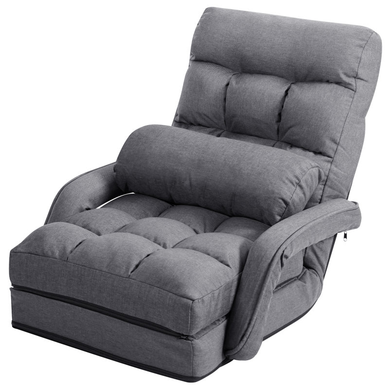 Chaise longue inclinable Kellems, Gris, gris