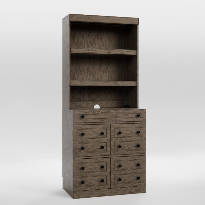 Bibliothèque de rangement Keyu, Beige