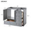 Meuble-lavabo moderne en bois avec tiroir, armoire de salle de bain en bois