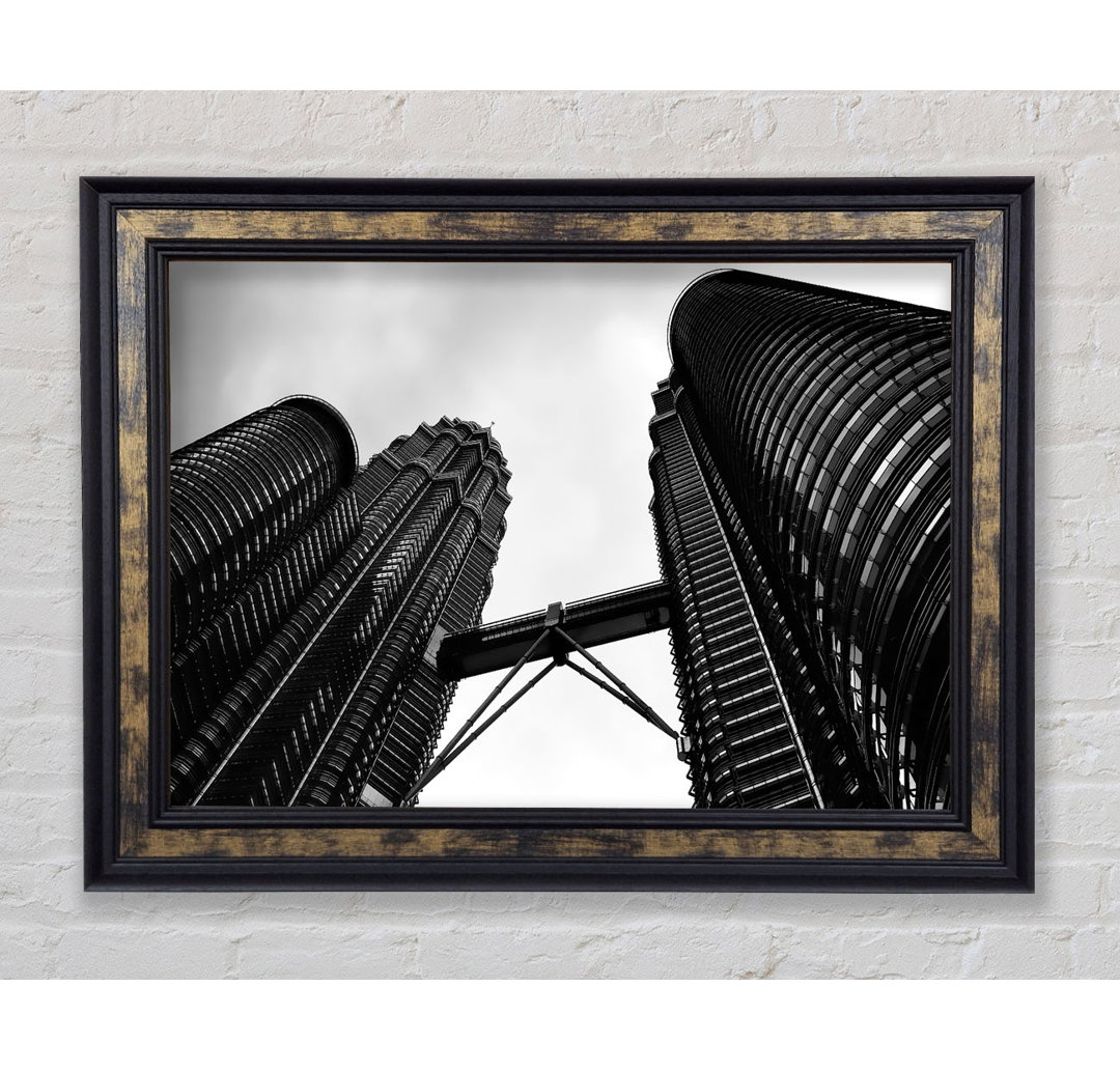 Petronas Towers Kuala Lumpur B N W - Druck