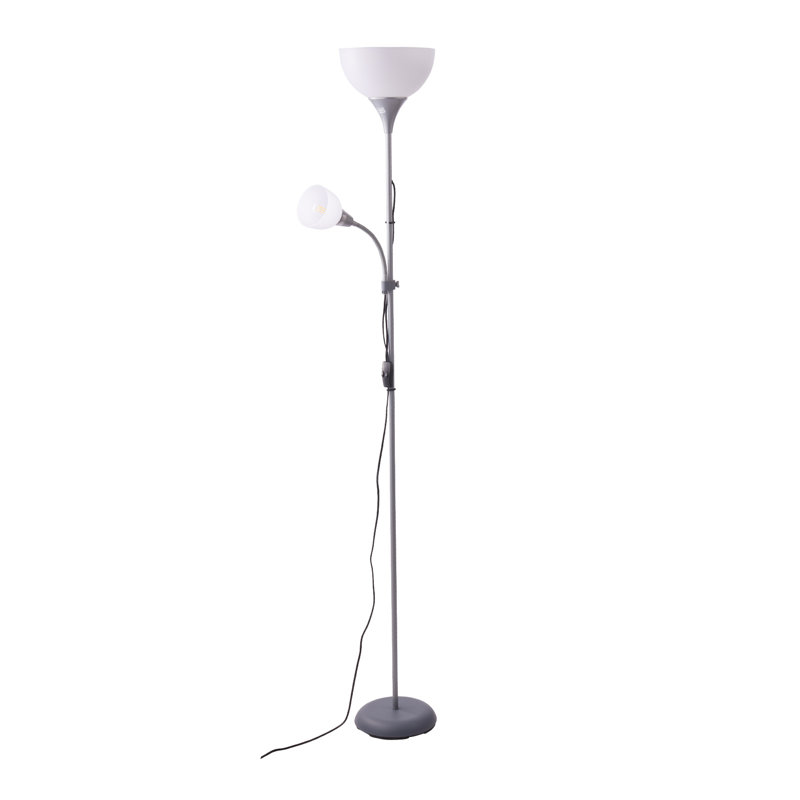 178cm Polished Torchiere Floor Lamp