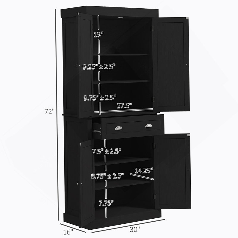Garde-manger avec portes et tablettes, garde-manger, garde-manger autoportant