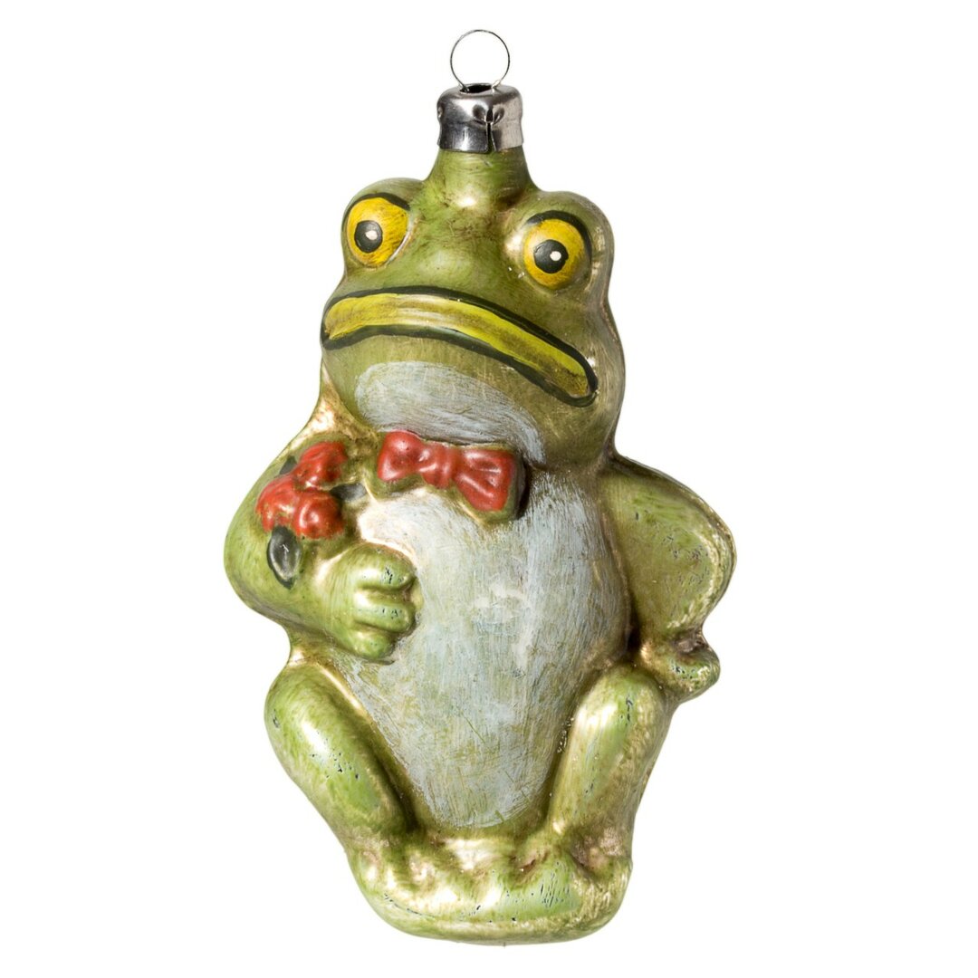 Baumschmuck Frosch mit Fliege