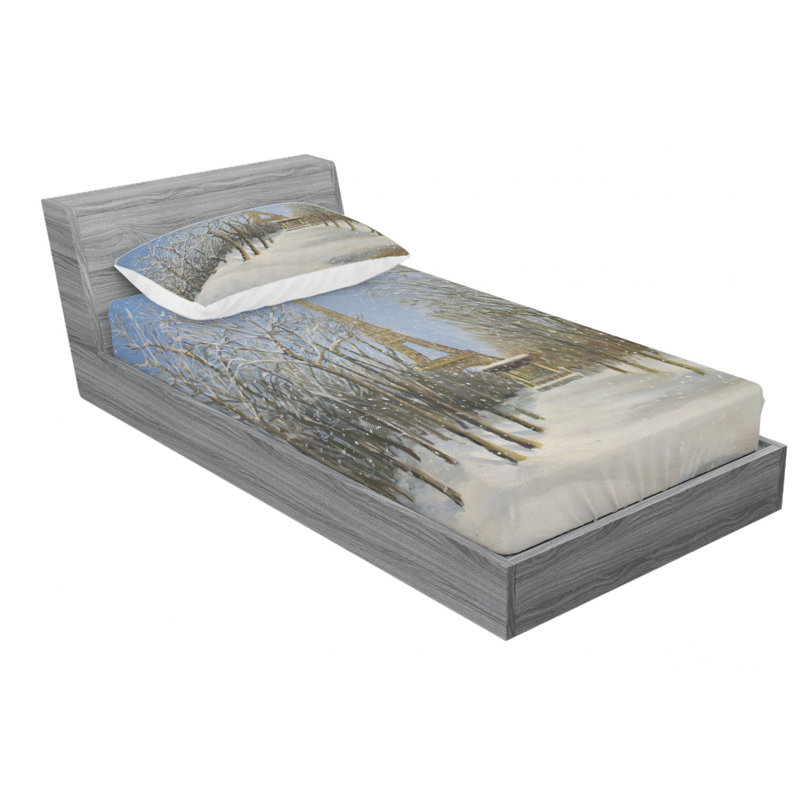 Microfiber Sheet Set, Twin XL Sheet Set with Fitted Sheet