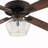 Drexel 52"W Remote Controlled Ribbed Clear Glass Shaded Ceiling Fan - Beachcrest Home