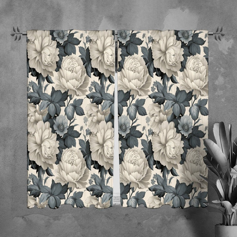 Paire de rideaux obscurcissant en polyester Naseim, L 40 po x L 61 po