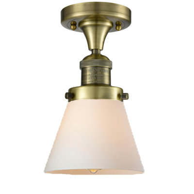Cone 1 Light Semi-Flush Mount