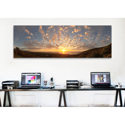 Coucher de soleil sur l'océan Pacifique, Kealakekua Bay, Kona Coast, Kona, Hawaï, États-Unis par Panaromic Images - Papier peint sur toile