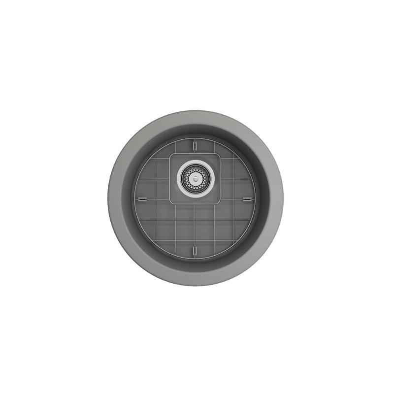 18.5'' L Kitchen Sink, Matte Gray