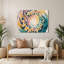 Art mural hawaïen en métal beige Leis-1347686632