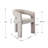 Upholstered Faux Leather Dining Arm Chairs Solid Back Barrel Dining Chairs Set of 2/3/4-242189119-242189113